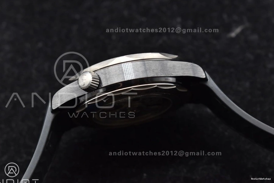 VSF A Best Edition Black Strap 300M PVD 1081 Dial Seamaster Diver GoAnywhere Black Rubber on 0116